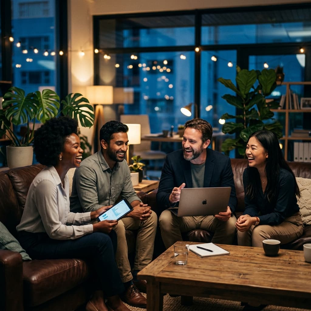 BR Wealth team in a modern office